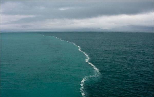 2 đại dương không thể hòa lẫn.