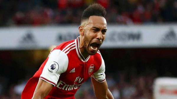 Aubameyang bắt kịp thành tích ghi bàn của Messi tại các giải vô địch quốc gia. Ảnh: Getty.