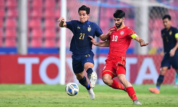 U23 Thái Lan có chiến thắng đậm 5-0 trước U23 Bahrain. (Ảnh: AFC)