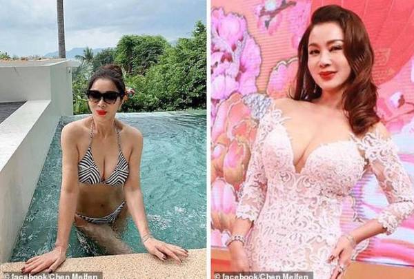 Ở tuổi lục tuần, bà Trần Mỹ Phượng vẫn có cơ thể săn chắc và làn da sáng bóng