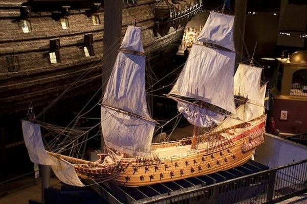 Mô hình thu nhỏ của tàu Vasa. Ảnh: Flickr