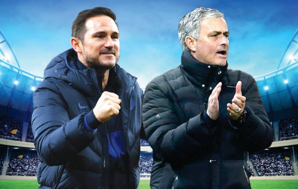 Mourinho đã thua trò cũ Lampard ở trận lượt đi