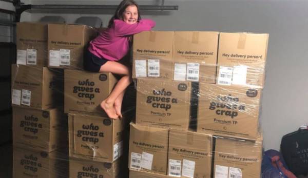 Gia đình Janetzki đã bán bớt một số lượng giấy vệ sinh giữa mùa dịch Covid-19 (Ảnh: Facebook)