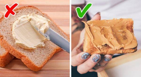 Các món ăn liên quan tới bơ như bánh mì nướng bơ cần phải loại bỏ trong bữa sáng.