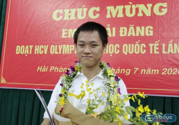 Gặp gỡ nam sinh Hải Phòng đoạt huy chương Vàng Olympic Hoá học quốc tế