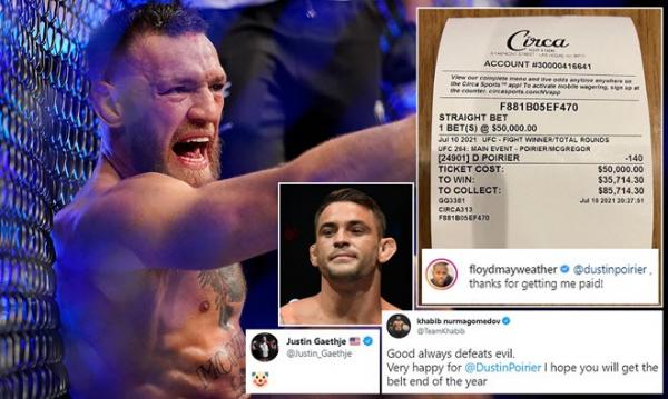 Mayweather bỗng có “núi” tiền, Khabib hả hê vì McGregor gãy chân ở UFC