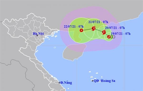 Áp thấp nhiệt đới khả năng mạnh lên thành bão trong trưa nay