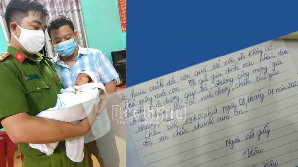 Lục Ngạn: Tìm người thân cháu bé bị bỏ rơi