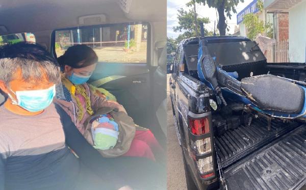 Tin vui đến với gia đình bé 10 ngày tuổi vượt hàng nghìn km bằng xe máy về quê tránh dịch