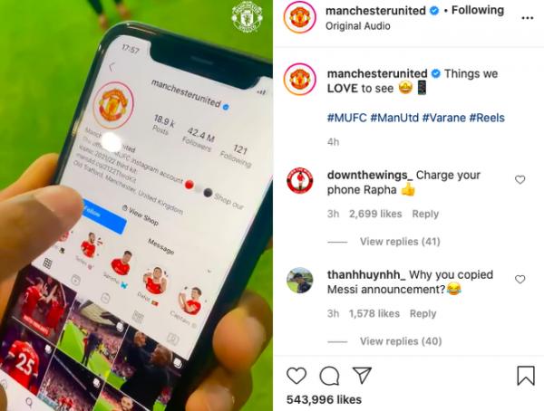 Công bố tân binh, MU sao chép cách PSG ra mắt Messi